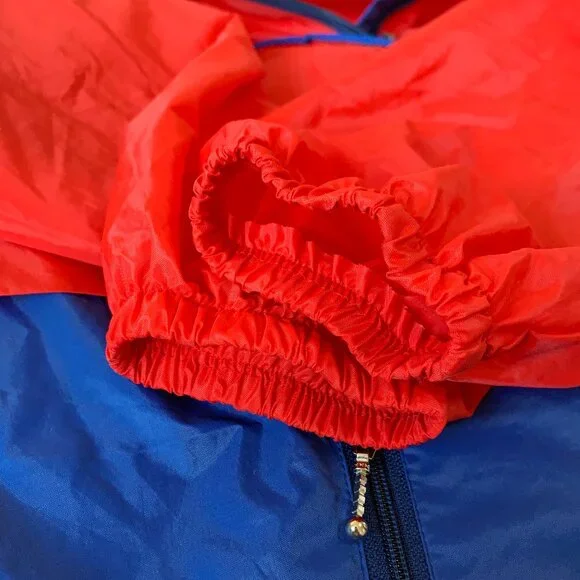 Vintage K-Way Technical Windbreaker Coat Jacket Athleisure Red Blue Fanny Pack - Picture 9 of 16